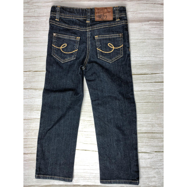 Esprit Slim Straight Kids Stretch Denim Jeans - Size 3Y-Jean Pool