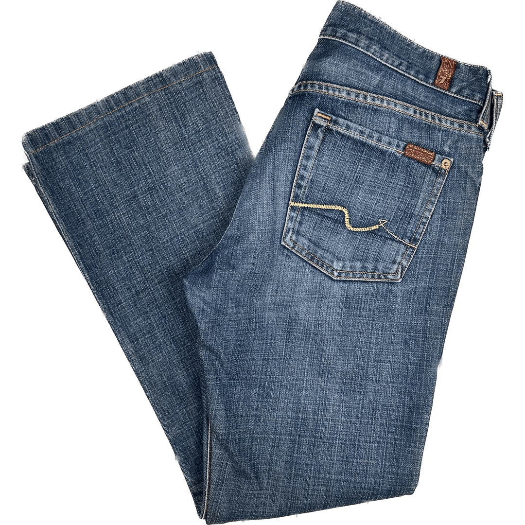 7 for all Mankind Low Rise Bootcut Jeans 