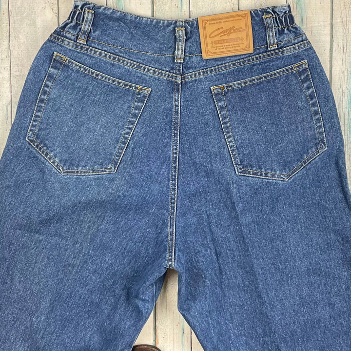 1980's Vintage Corfu Australian Made Baggy Jeans- Suit Size 12 - Jean Pool
