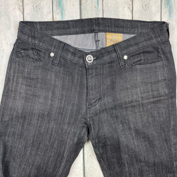 USA Made Rancan Crystal Pocket Stratch Jeans- Size 11 - Jean Pool