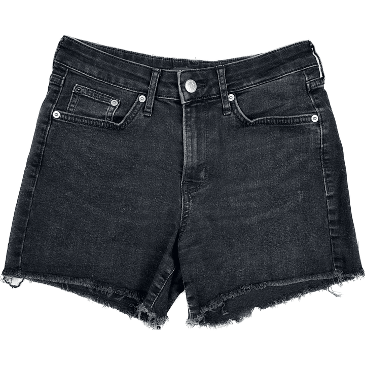 Calvin Klein Black Denim 'Weekend Shorts'- Size 26 - Jean Pool