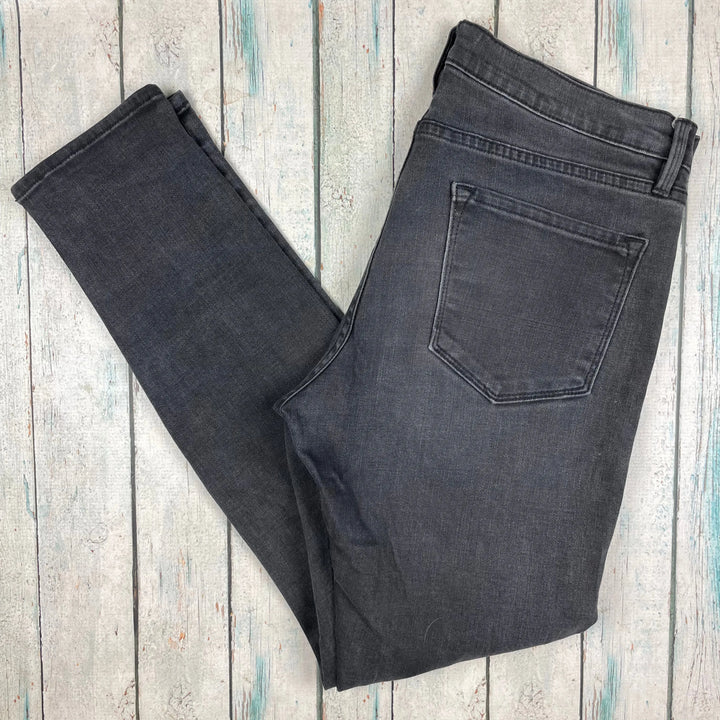 Frame Denim 'Le Garcon' Charcoal Skinny Jeans-Size 27 - Jean Pool