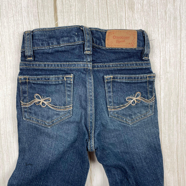 Girls Osh Kosh B'gosh Slim Bootflare Jeans - Size 4 - Jean Pool