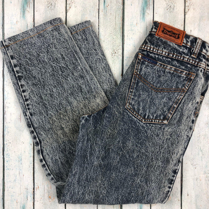 Vintage 80's Classic Kids Acid Wash Makeni Denim Jeans Size- 10/12 - Jean Pool