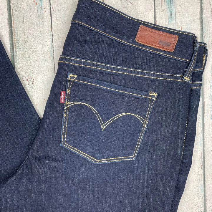 Levis Slight Curve Modern Rise Straight Jeans Size 28 10AU Jean Pool