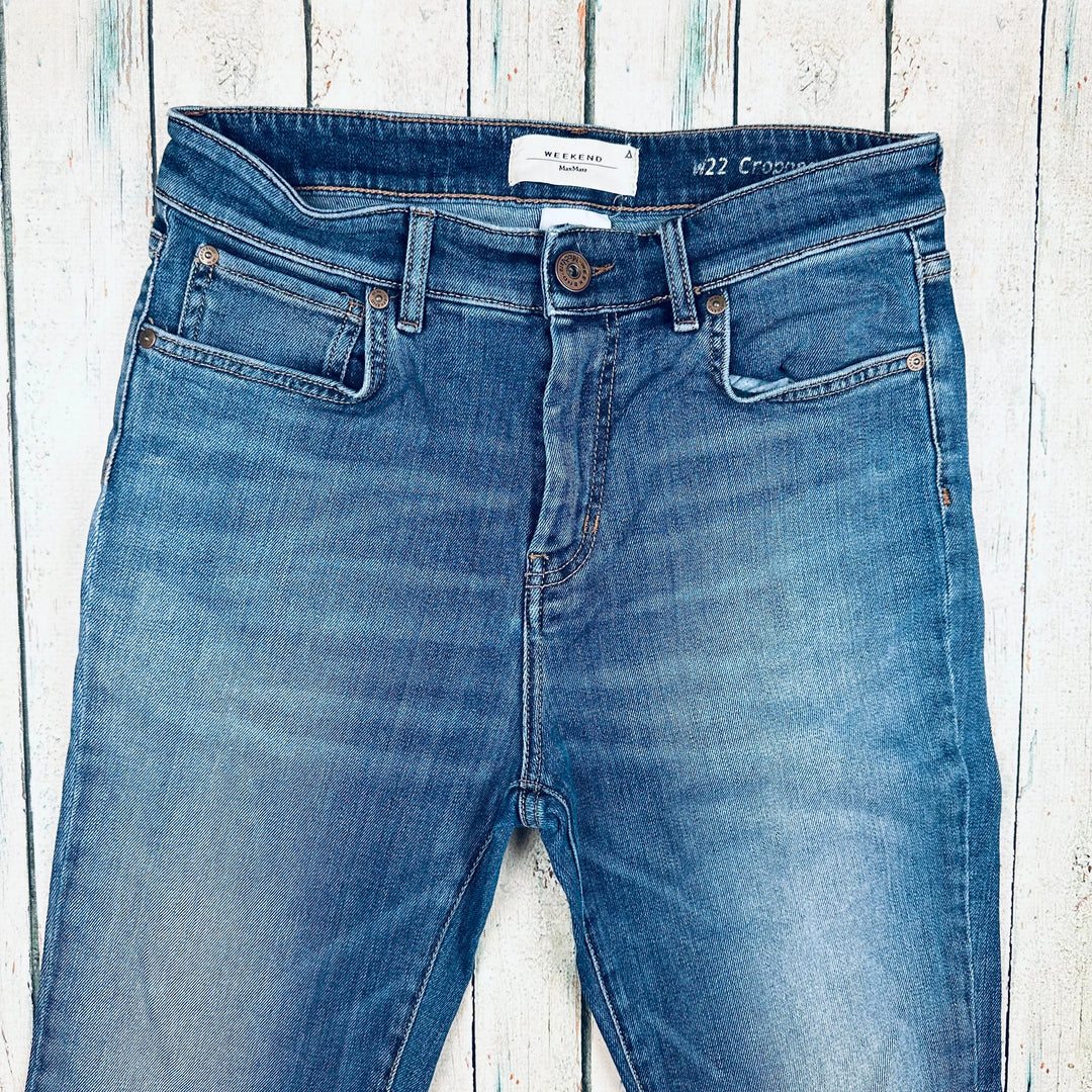 MaxMara Weekend Crop Flare Released hem Jeans -Size 12 - Jean Pool