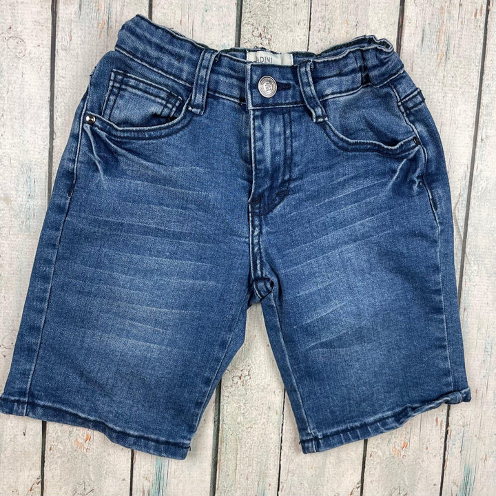 Boys Padini Distressed Dark Denim Shorts - Size 2/3 - Jean Pool