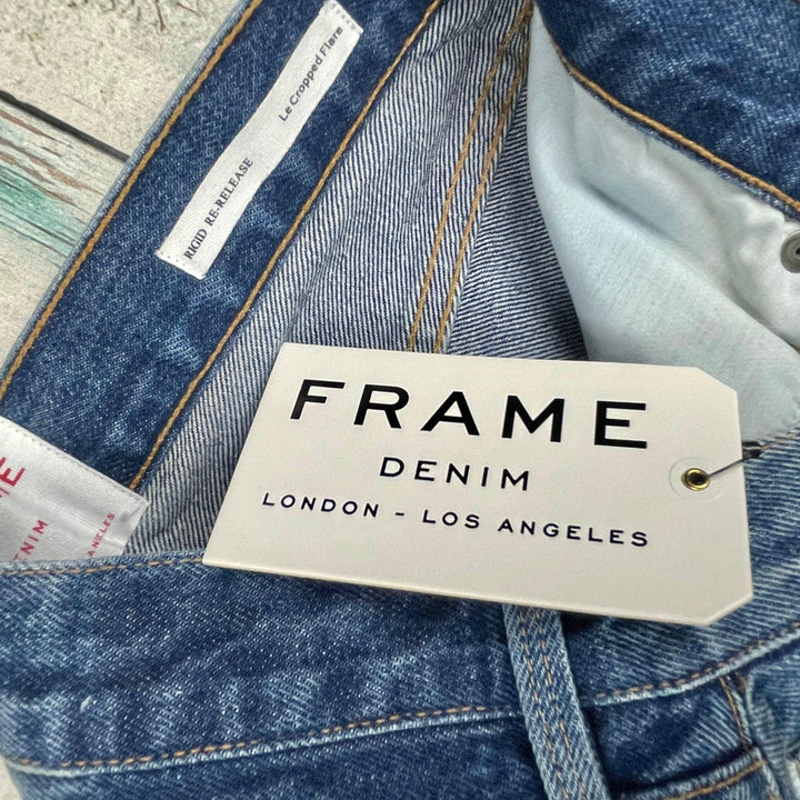 NWT- Frame Denim 'Rigid Re- Release Le Crop Flare' Jeans RRP $345 -Size 26 - Jean Pool