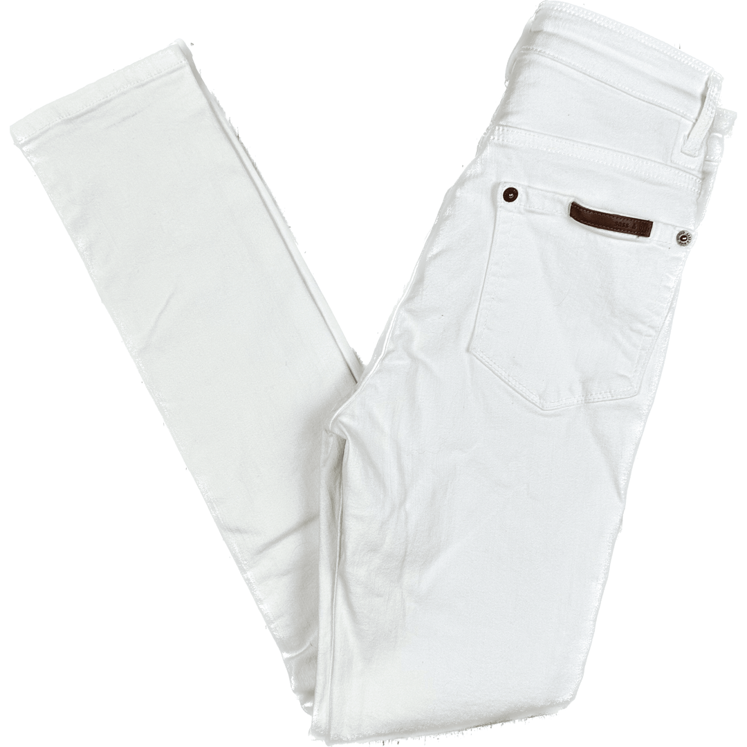Sass & Bide 'Shaka & The Dreamweaver' White Skinny Jeans -Size 24 - Jean Pool