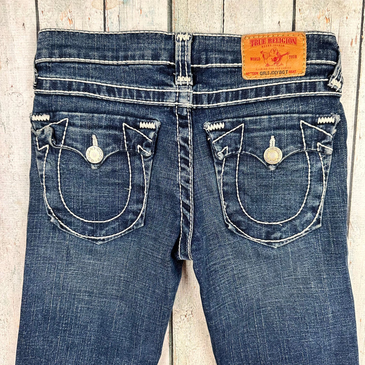 True Religion Girls 'Joey Big T' Bootcut Jeans- Size 14 - Jean Pool