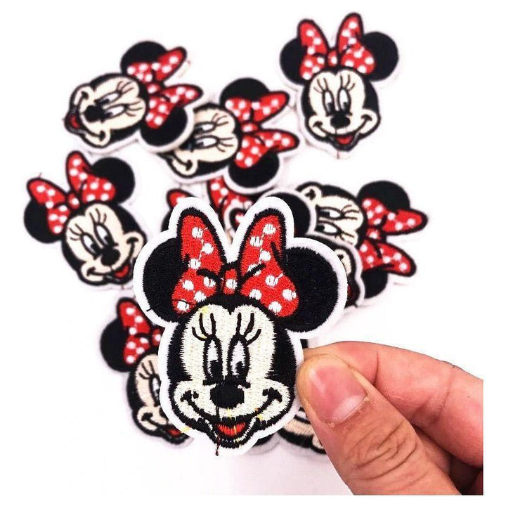 Minnie with Bow- Embroidered Cloth Patch-Jean Pool