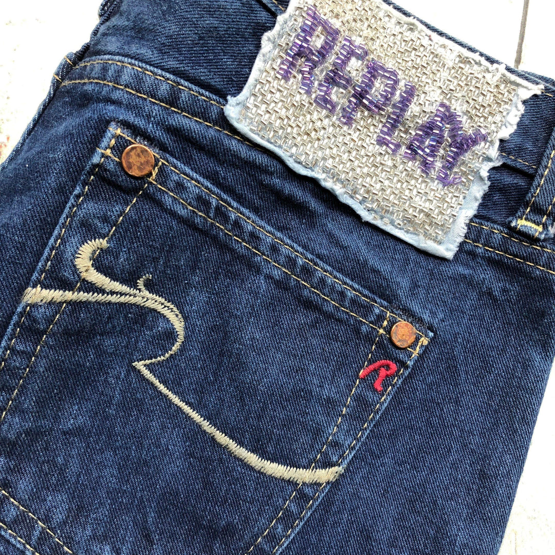 Embellished Replay Denim Jeans- Size 27/32-Jean Pool