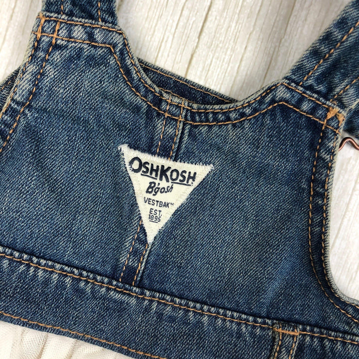 Osh Kosh Bib & Brace Denim Tulle Skirt Skirtall - Size 18M - Jean Pool