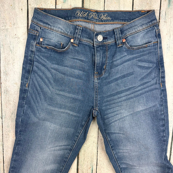 U.S. Polo Association Low Rise Skinny Ankle Jeans -Size 8 - Jean Pool