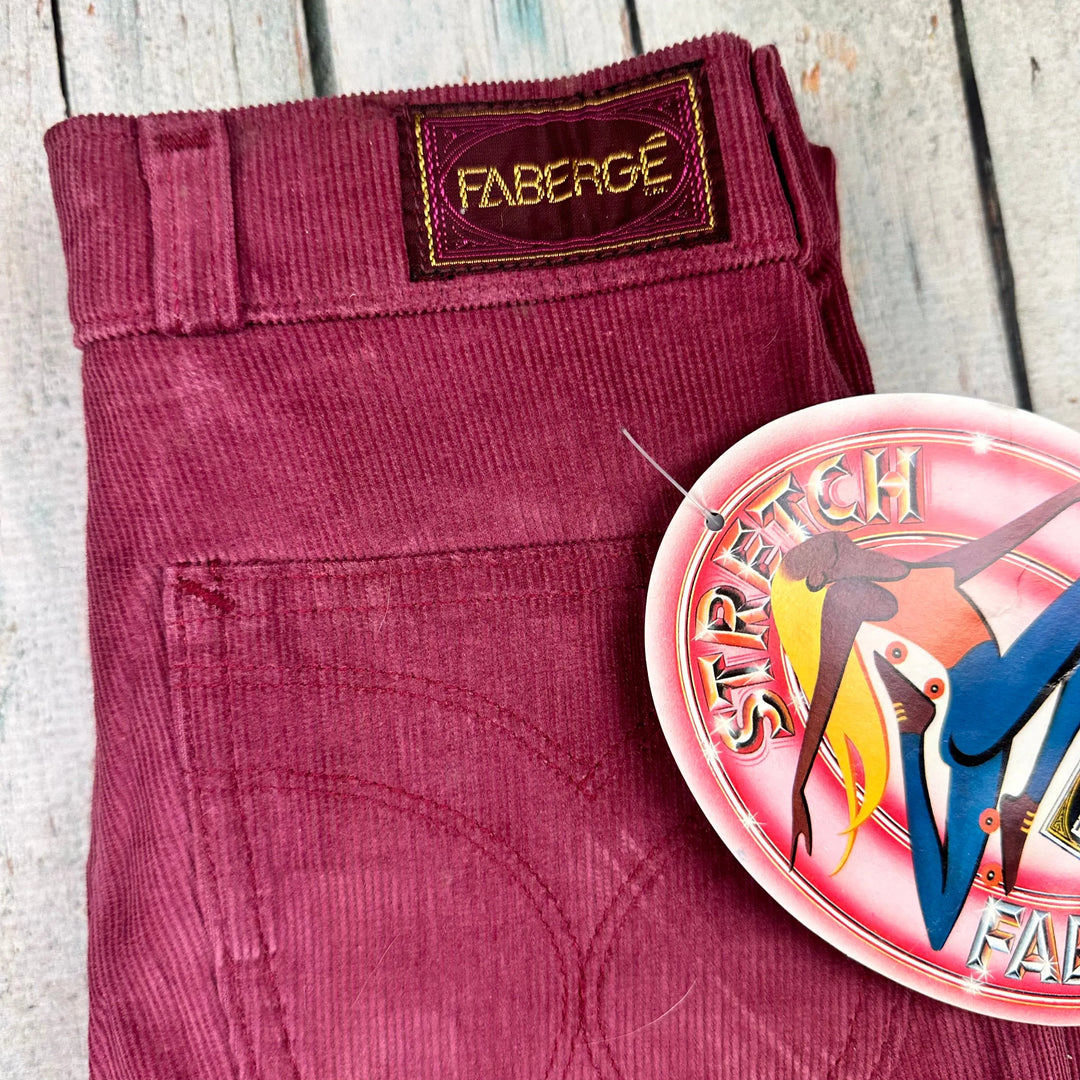 NWT- Vintage Faberge Deadstock 1980's Pink Ladies Jeans - Hard to find! - Suit Size 4/5 - Jean Pool