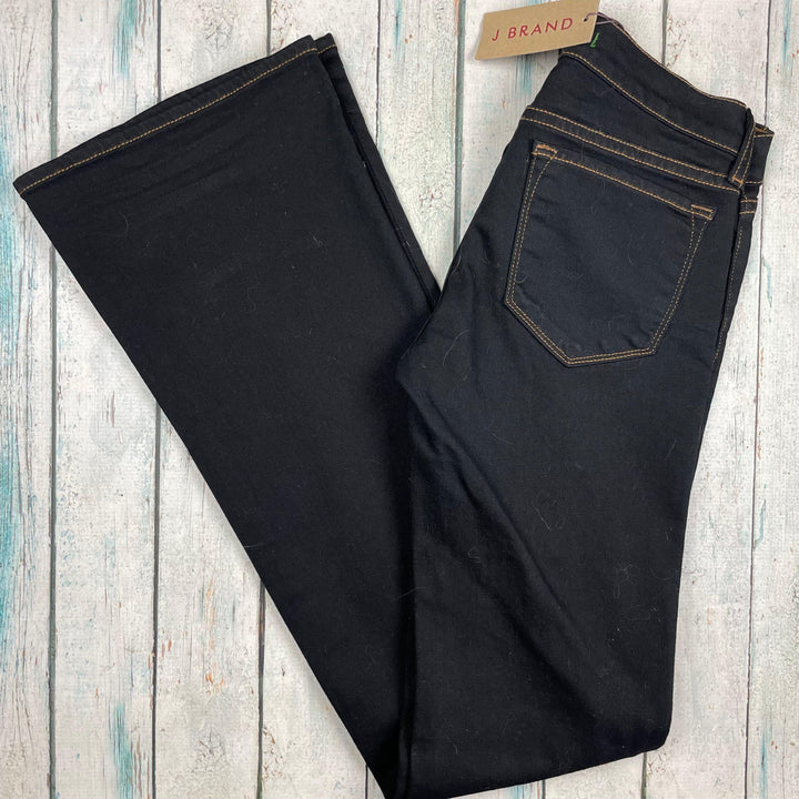 NWT- J Brand Black Denim 'Bootcut' Low Rise Slim Fit Jeans- Size 25 - Jean Pool