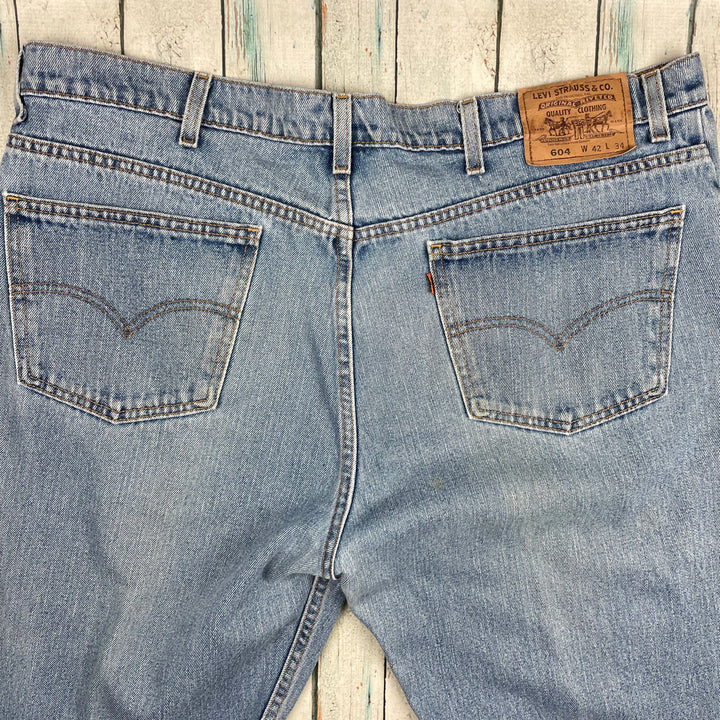 Vintage Levis 540 Aussie Made Orange Tab Straight Leg Denim Jeans - Size 42/34 - Jean Pool