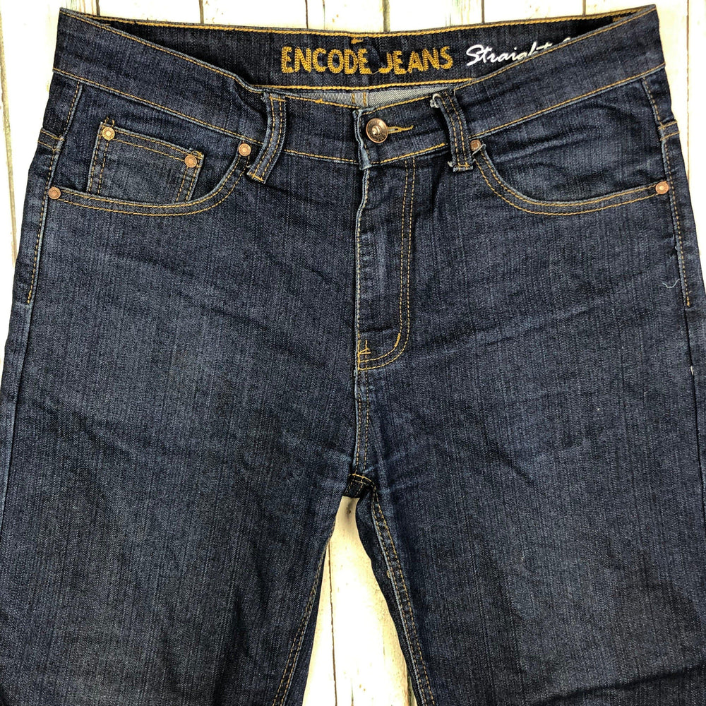 Ladies Encore Jeans 'Straight Cut' Denim Jeans -Size 34" or 16 - Jean Pool