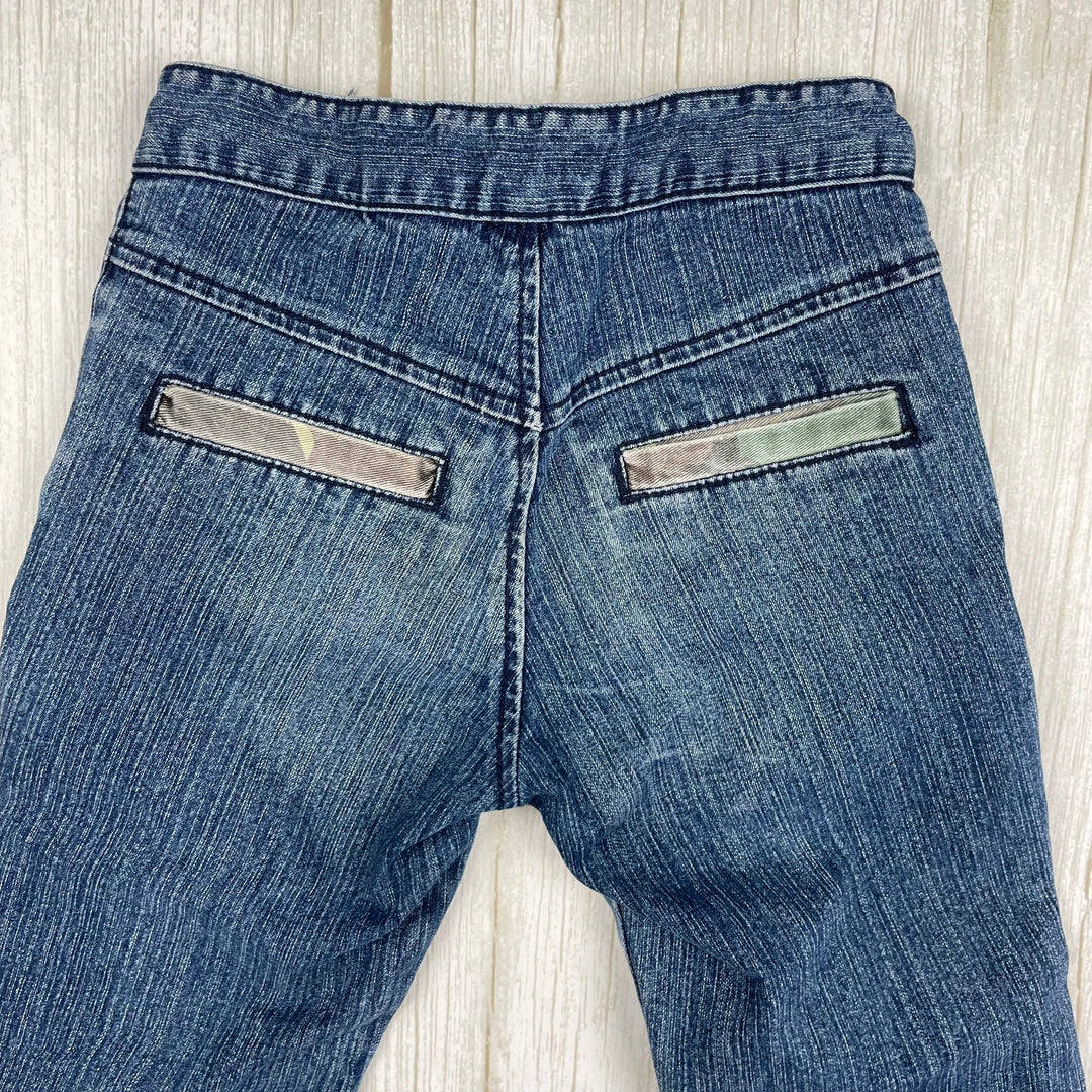 Guess Panelled Front Boot Flare Girls Jeans - Size 4Y - Jean Pool