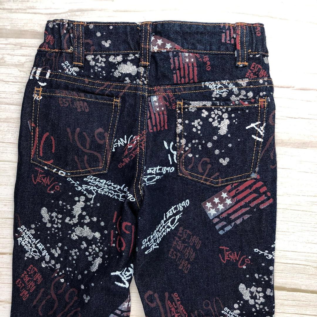 Cherokee USA Graffitti Straight Leg Girls Jeans - Size 6Y - Jean Pool