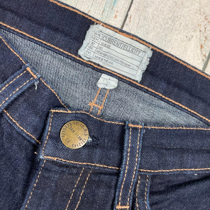 Current/Elliot 'The Straight Leg' Dark Wash Jeans- Size 27 - Jean Pool