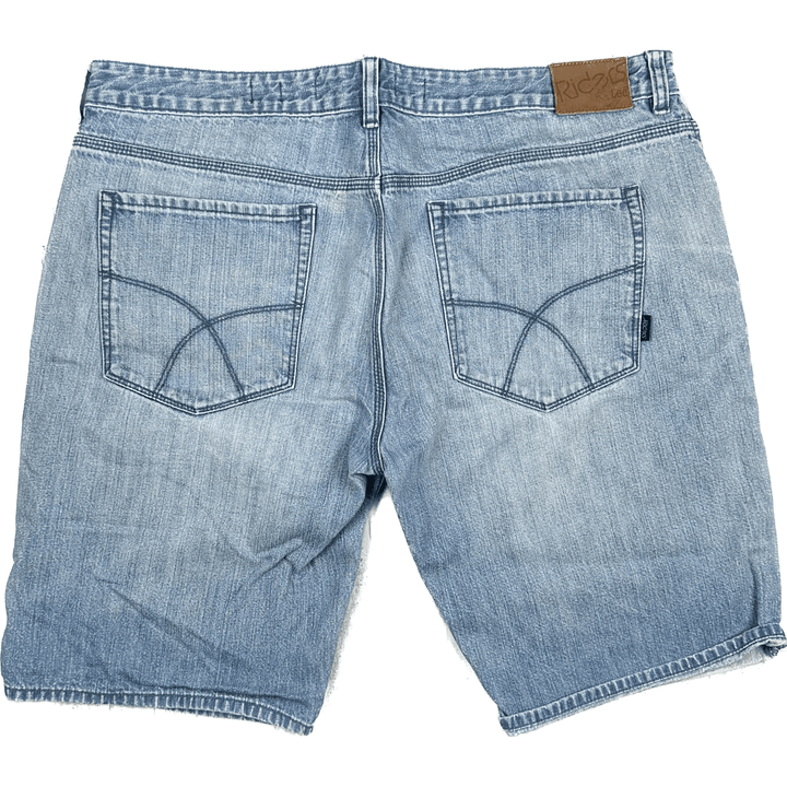 Riders by Lee Mens Light Wash Denim Shorts -Size 38 - Jean Pool