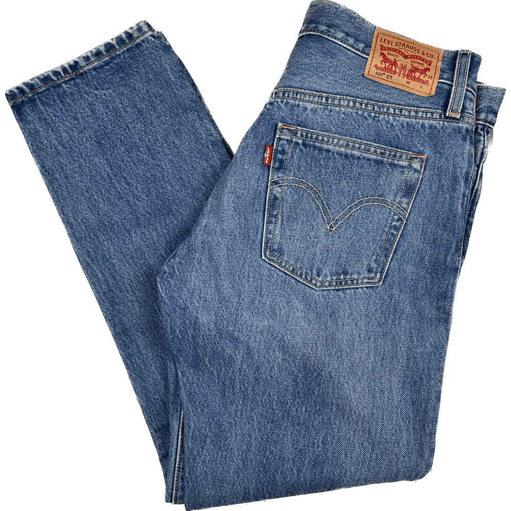Ladies Levis Classic '501' Cherry Customized & Tapered -Size 30 - Jean Pool