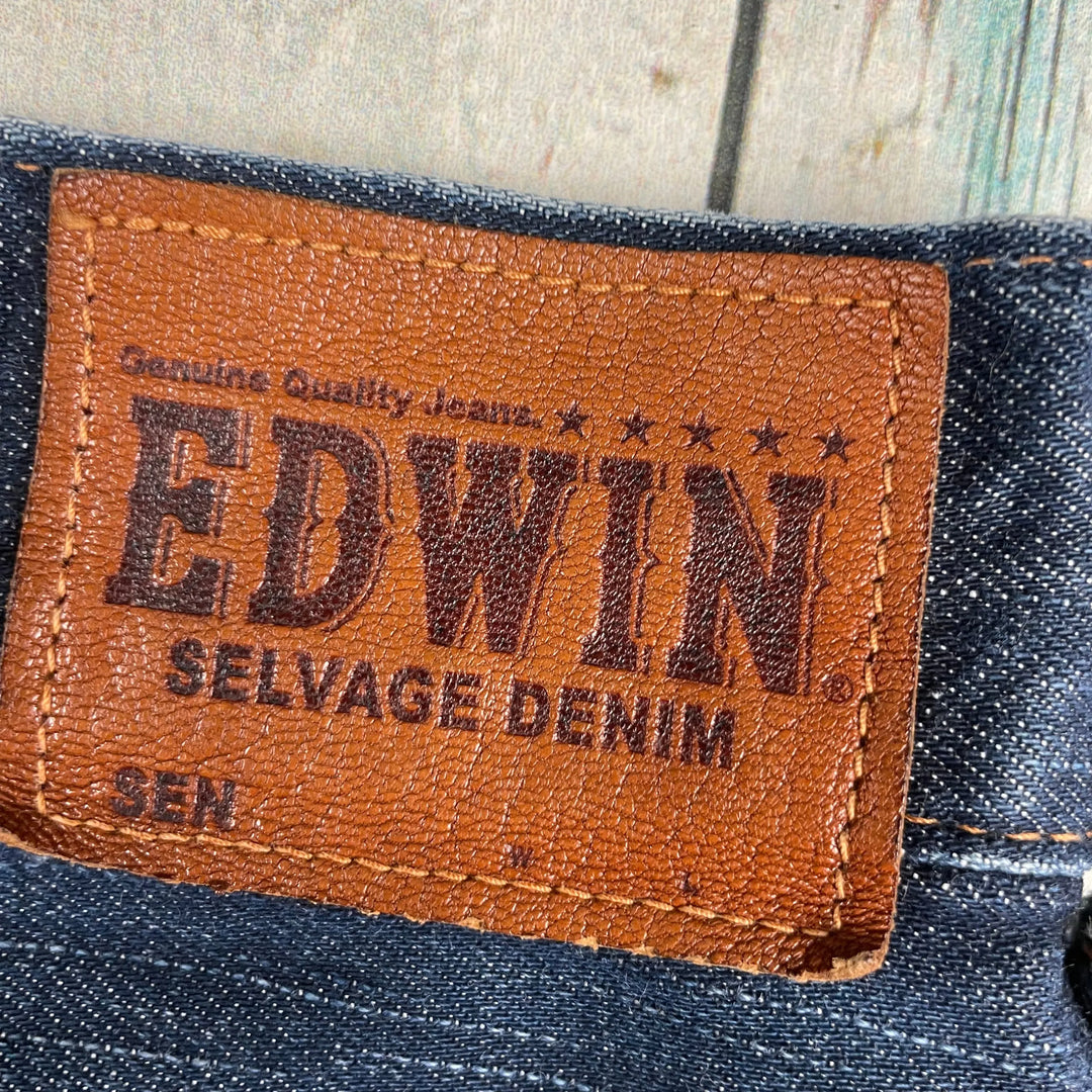 Edwin Japan - Blue 'SK505 Selvedge Denim Jeans -Size 30/32 - Jean Pool