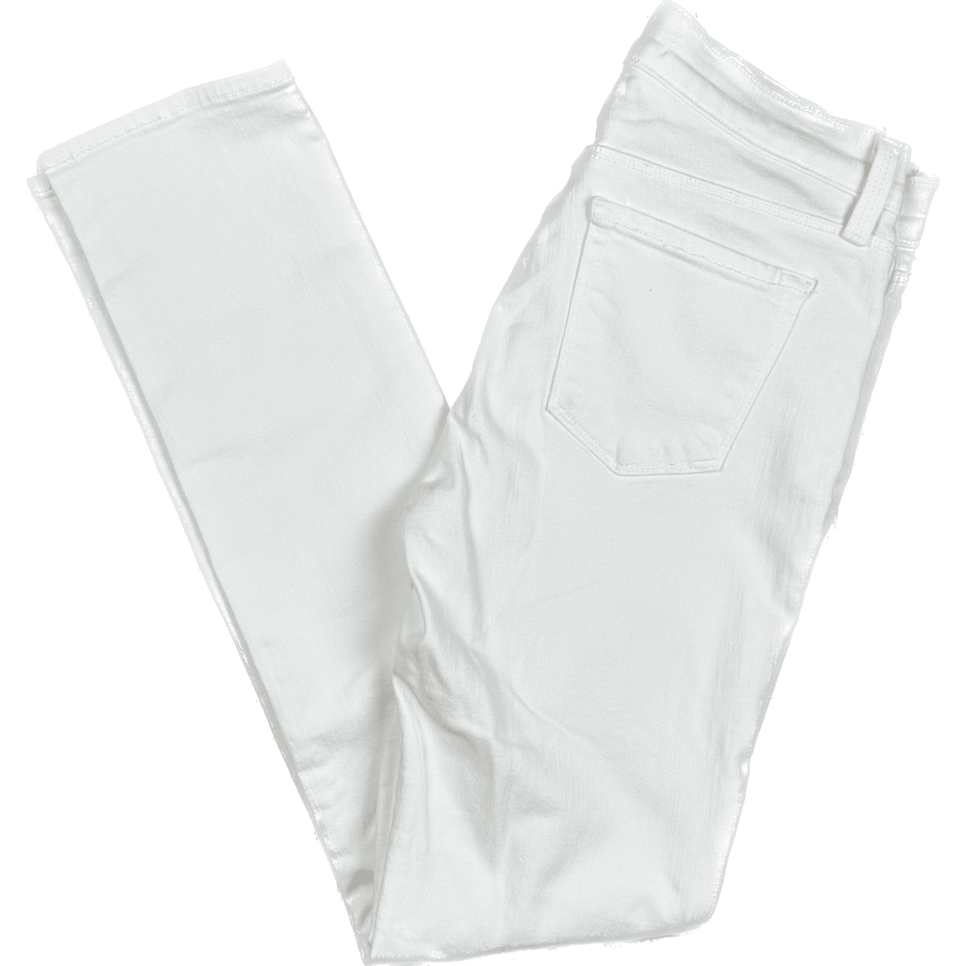 J Brand White Skinny Leg Blanc Jeans