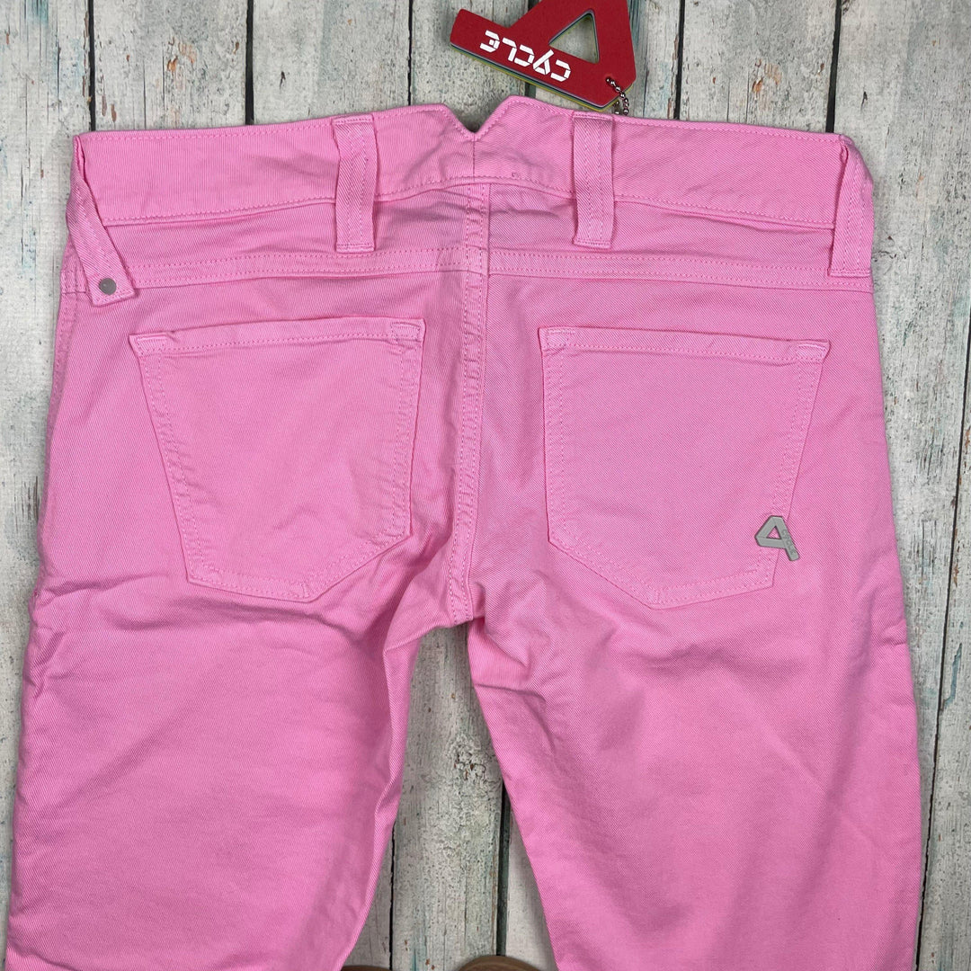 NWT - Ladies Italian Made Cycle 'Skinny' Bubblegum Pink Jeans - Size 30 - Jean Pool
