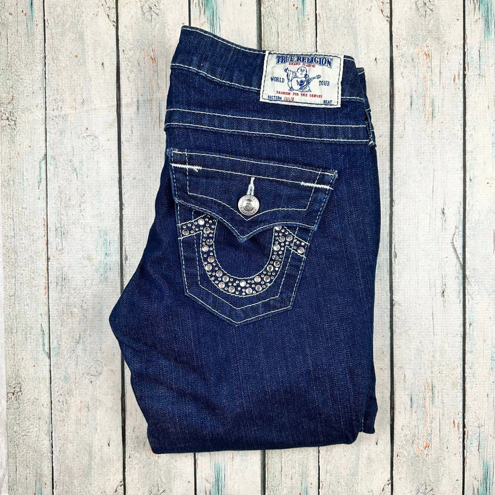 True Religion 'Julie' Crystal Pocket Skinny Jeans- Size 27 - Jean Pool