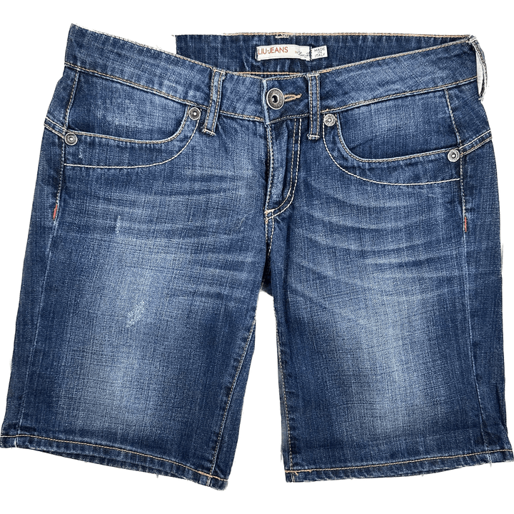 Liu Jo Italian Made Denim Boyfriend Short - Size 28 - Jean Pool