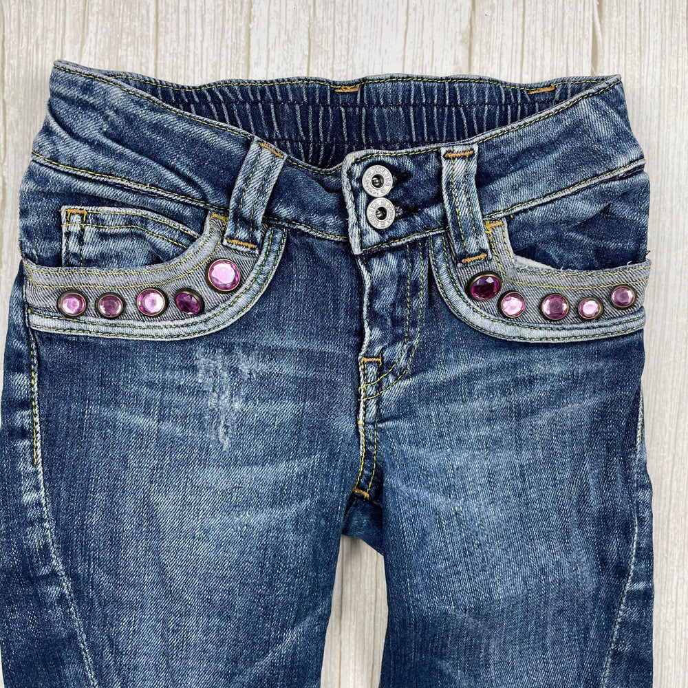 Nolita Pocket Italian Denim Jewelled Jeans- Size 6Y - Jean Pool