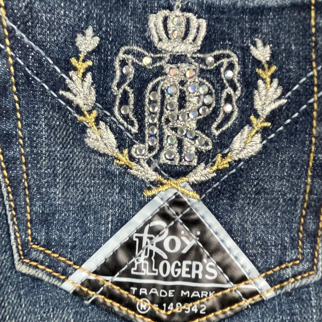 NWT- Roy Rogers Italian ‘Beba’ Children's Slim Fit Logo Jeans - Size 8 - Jean Pool