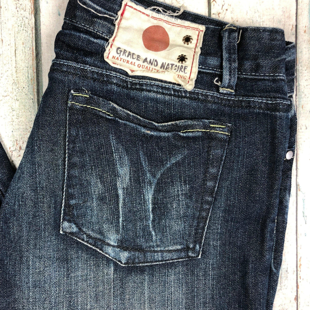 Grace & Nature Low Rise Tapered Leg Girls Jeans -Size 14 - Jean Pool