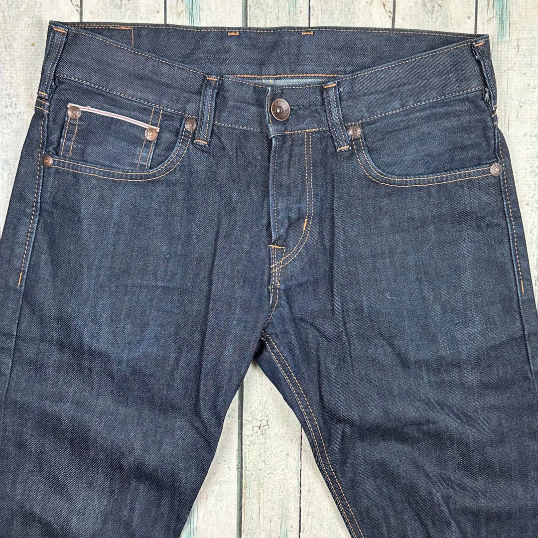 Edwin Japan Made- Blue 'SK505E' Selvedge Denim Jeans -Size 29/32 - Jean Pool