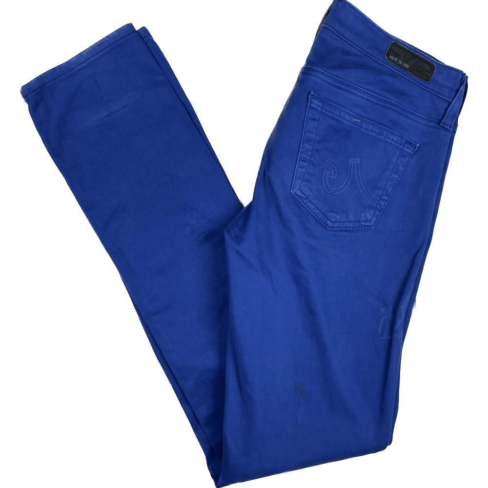 AG Adriano Goldschmied 'The Stilt' Cobalt Blue Cigarette Leg Jeans- Size 25R - Jean Pool