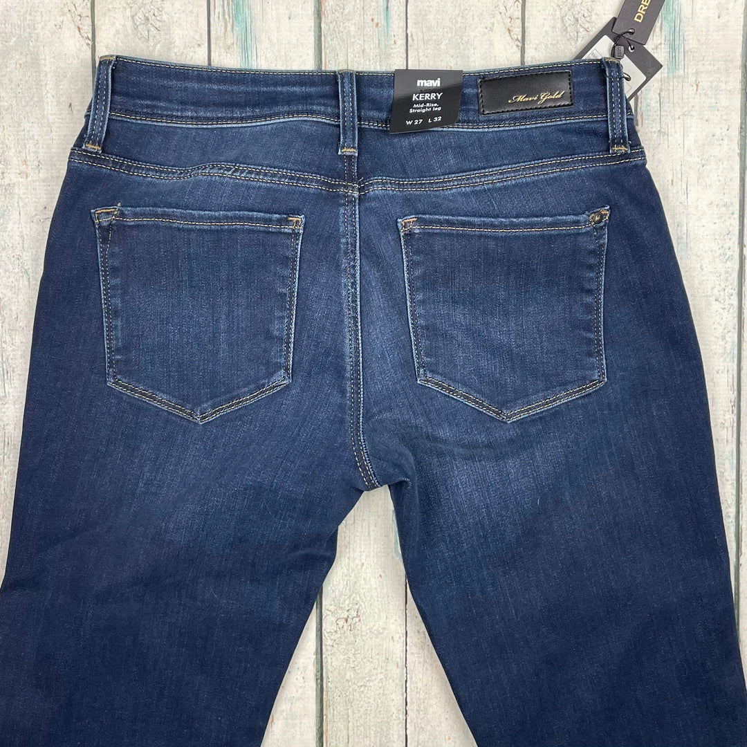 NWT - Mavi Gold 'Kerry' Deep Gold Tencel Mid Rise Straight Jeans -Size 27/32 - Jean Pool