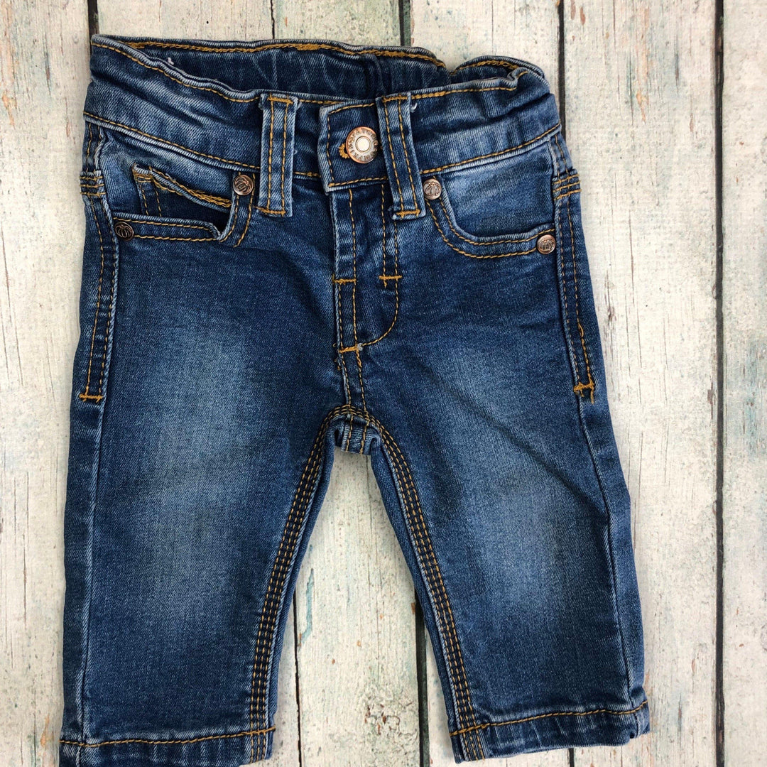 Pumpkin Patch Distressed Denim Baby Jeans - Size 0-3M-Jean Pool