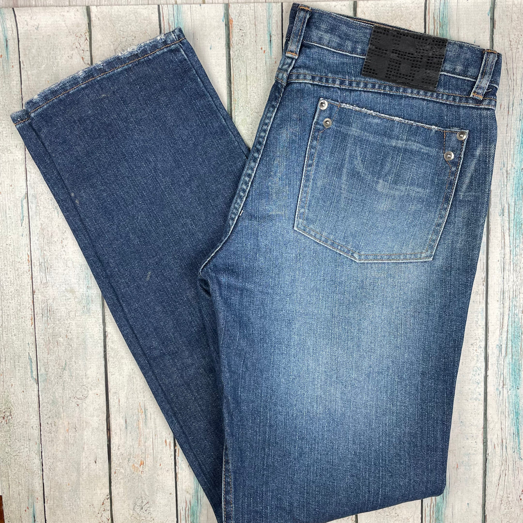 Vintage Y2K Low Rise Straight Jeans by Urban Hardware- Size 12 - Jean Pool