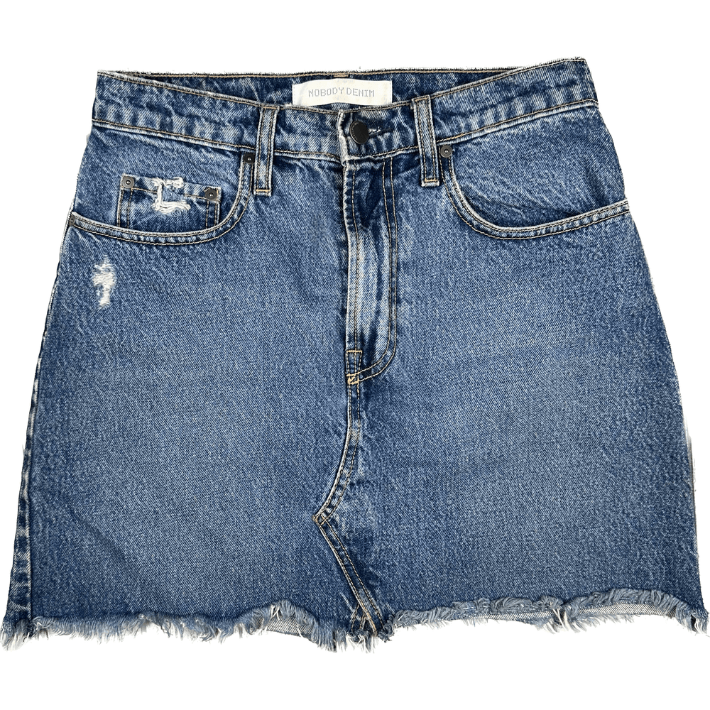 Nobody Raw Hem 'Piper' Denim Skirt - Size 27 - Jean Pool