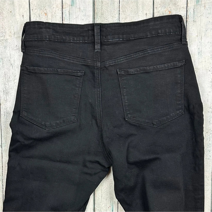 NYDJ Black 'Tummy Tuck' Skinny Crystal TrimJeans -Size US 6 or 10AU - Jean Pool