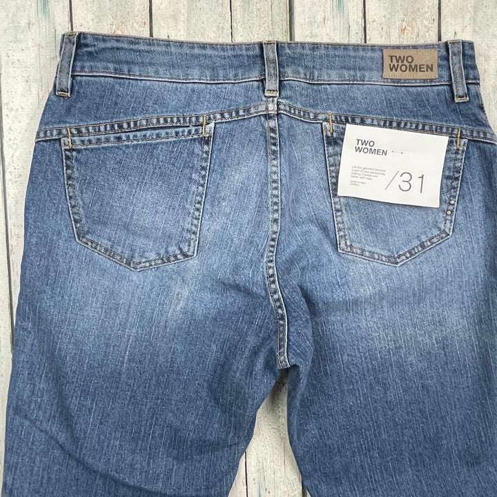 NWT - Two Women in the World Italian 'Marilyn' High Rise Jeans -Size 31 - Jean Pool