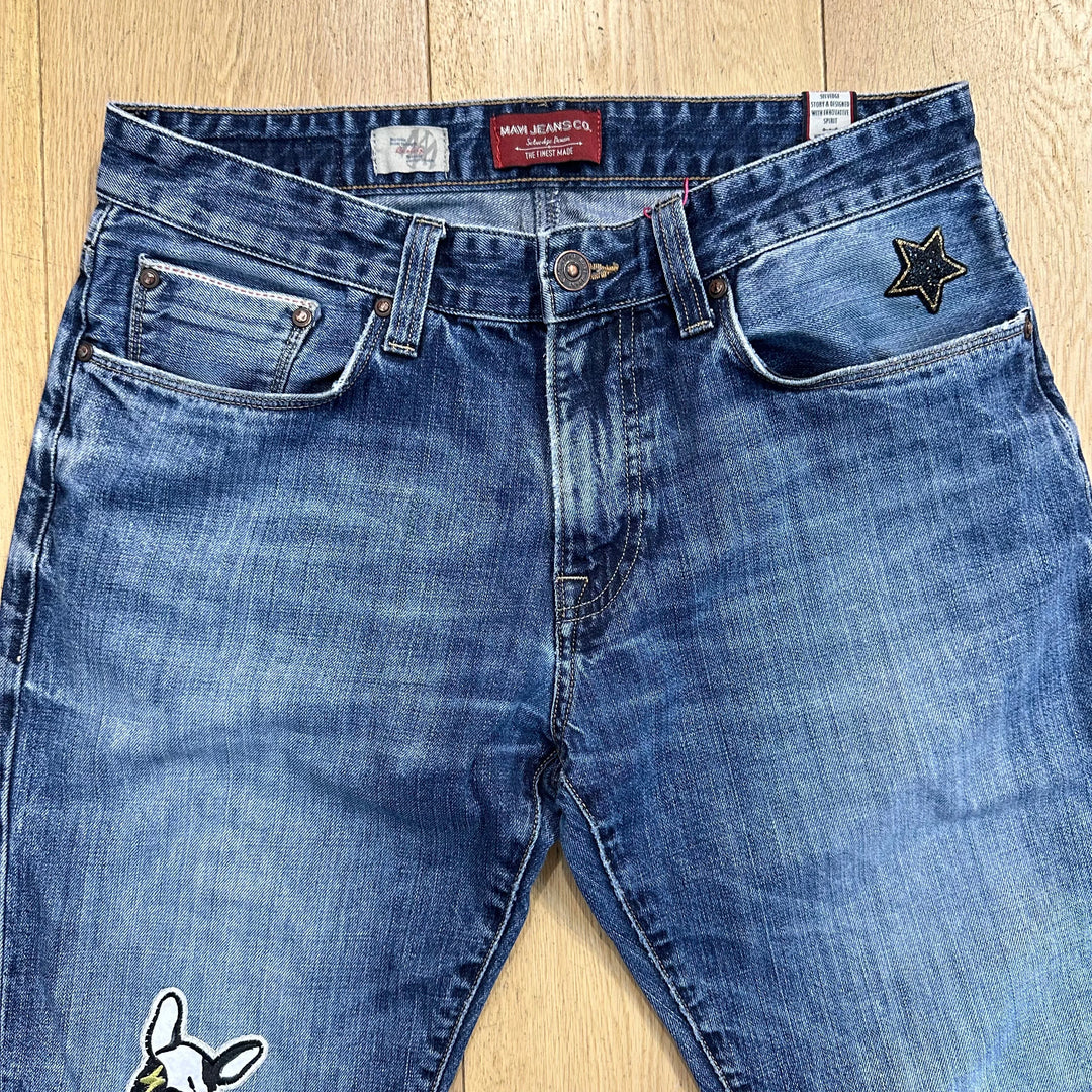 Mavi Jeans ‘Custom Patch’Slim Leg 'Marcus' Jeans -Size 32/32 - Jean Pool