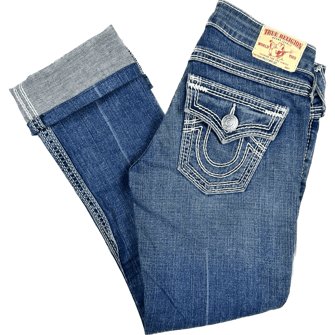 True Religion 'Billy Big QT' Flap Pocket Jeans- Size 25 - Jean Pool