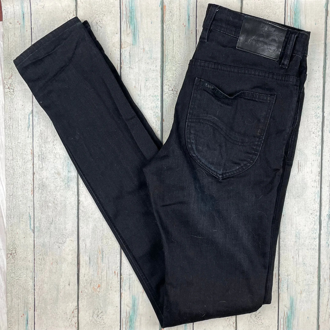 Lee Mens Black 'LO Skinny' Stretch Jeans - Size 30 - Jean Pool