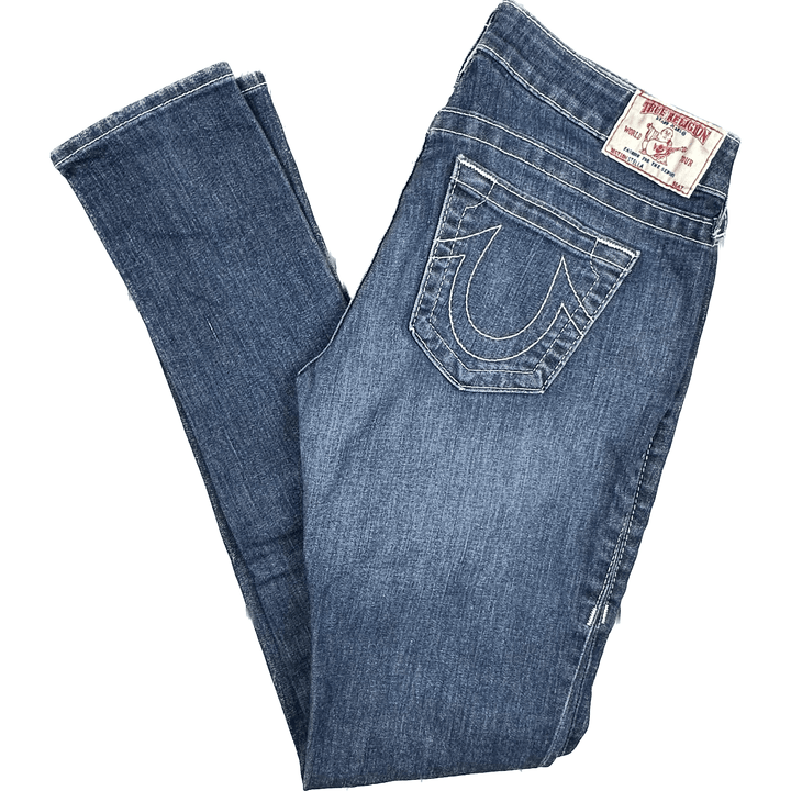 True Religion 'Stella' Tapered Skinny Jeans- Size 28 - Jean Pool