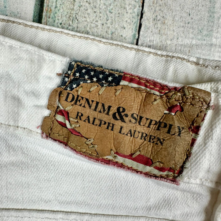 Ralph Lauren Denim & Supply Slim White Jeans - Size 28/32 - Jean Pool