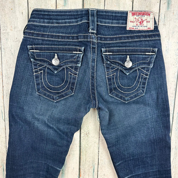 True Religion 'Julie' Dark Wash Skinny Jeans- Size 25 - Jean Pool