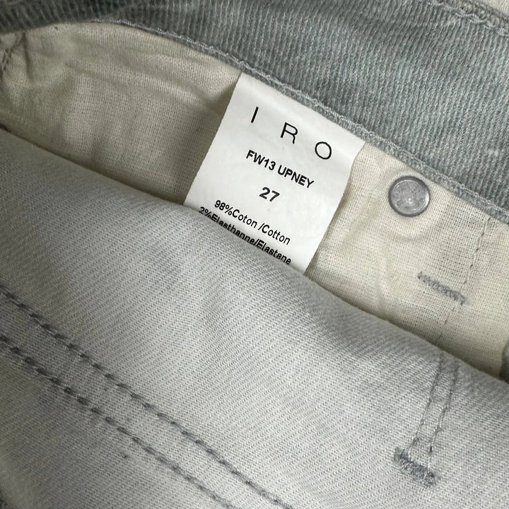 IRO France Ladies Grey Marble Print Slim Fit Jeans- Size 27 - Jean Pool